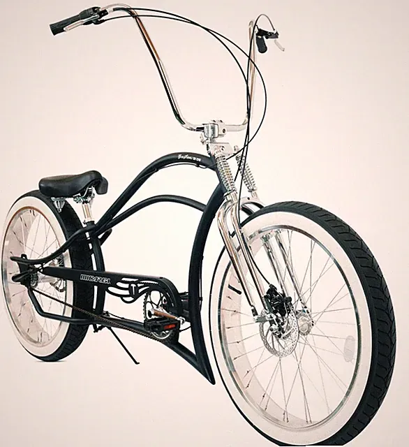 26" Micargi Sturmey Archer 3 Speed Chopper Bicycle Disc Brakes Fat Tires Bike
