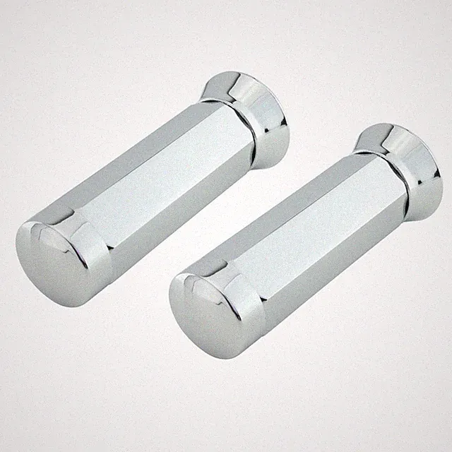 All Square Chrome Handlebar Grips Beach Cruiser Bike Lowrider Bicycle Chopper