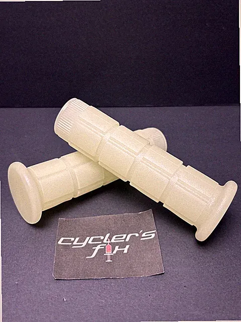 Clear Cloudy Oury Style Bike Bicycle Handle Bar Grips Kids Bmx Schwinn Cruiser