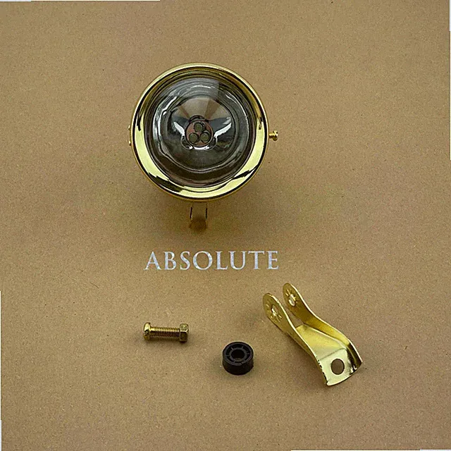 GOLD STINGRAY KRATE BIKE LED HEAD LIGHT SCHWINN CRUISER BIKE LOWRIDER CHOPPER.
