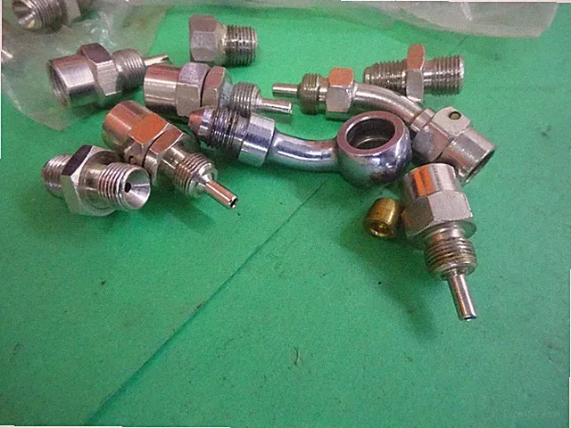 HARLEY'S CHOPPER'S FOREIGN BIKE WHOLE ASSORTMENT of MAKE-YOUR-OWN BRAKE FITTINGS