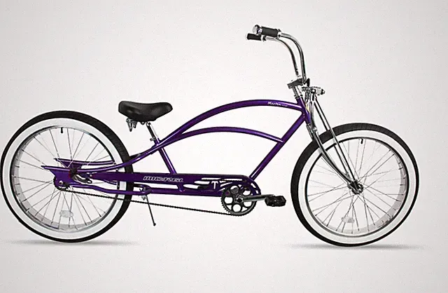 Micargi 26" Marten 3.0 Single Speed Coaster Brake Chopper Style Cruiser Bike