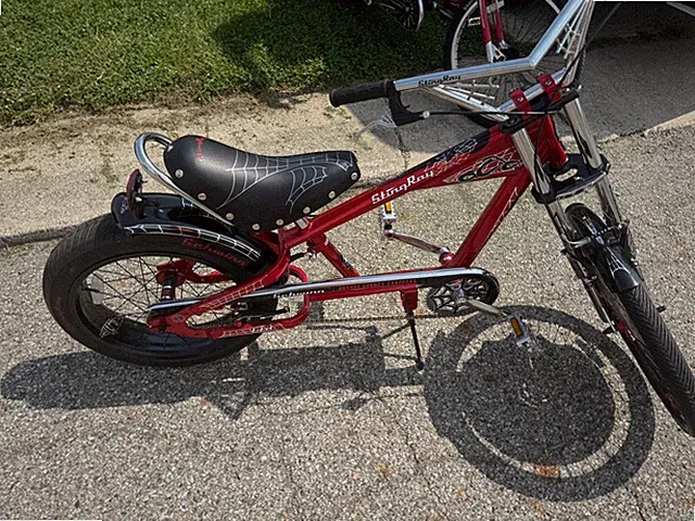 Original Schwinn Orange County choppers bikes taken out of the box and assembled