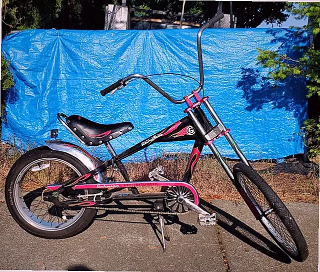 RARE HOT PINK Schwinn Stingray Chopper OCC Bicycle With Rare Generator Kit/Bag