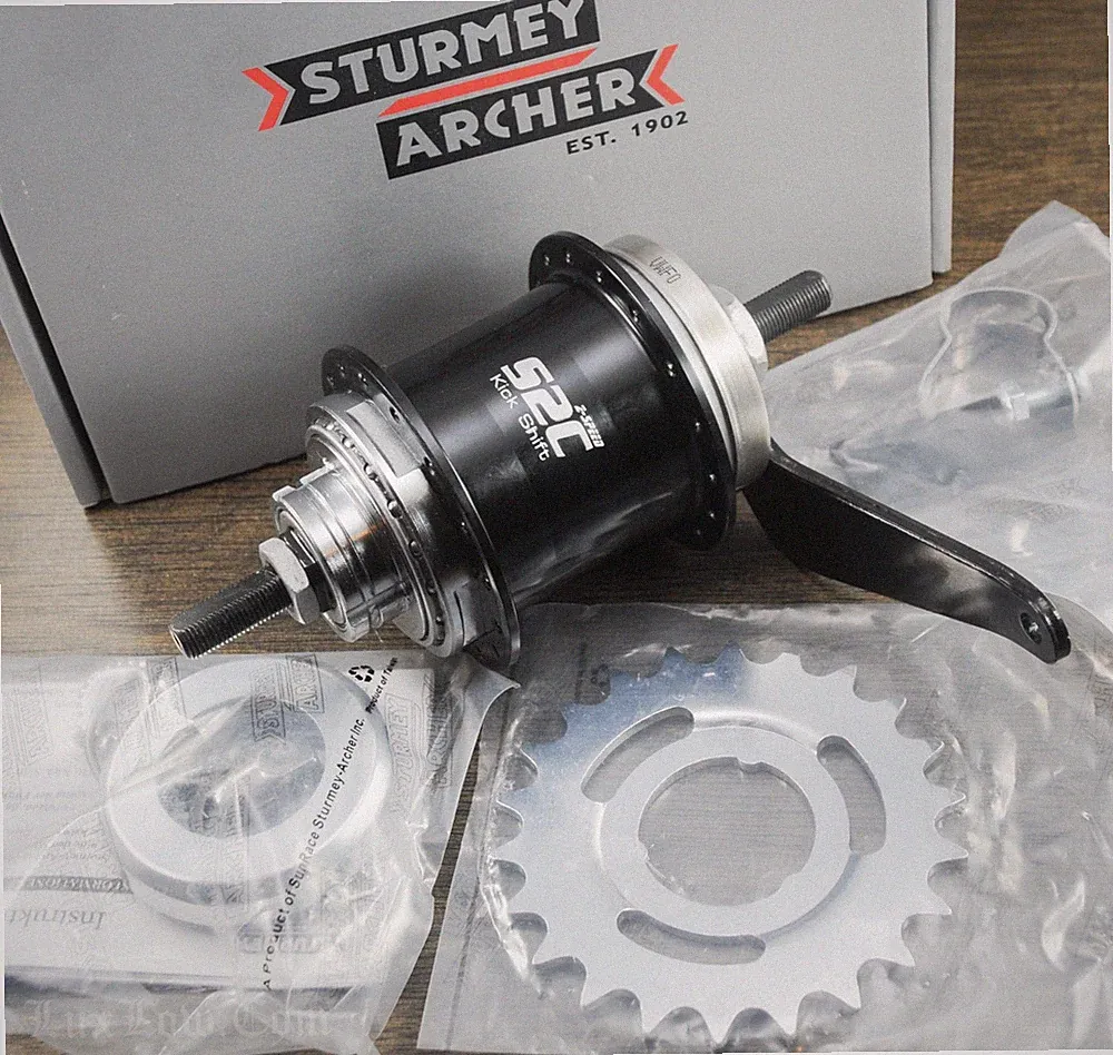 Sturmey Archer S2C Coaster Brake Bike Hub 32h 2 Speed KickBack Cruiser Bicycle