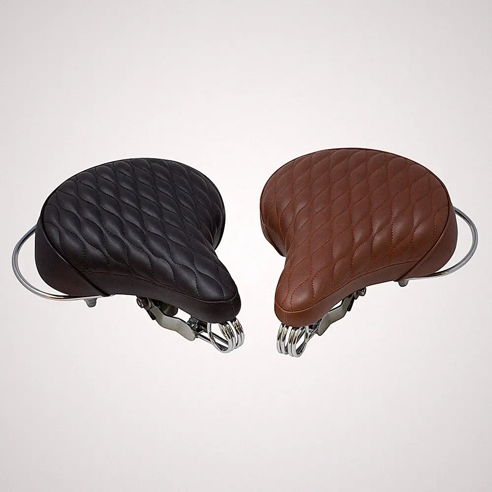 Velo Beach Cruiser Chopper Bicycle Saddle Seat Diamond Stitched Web Spring Bike