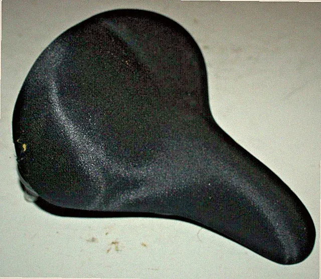 Vintage Velo Cruiser Bicycle Saddle Black 250/215mm Comfort Hybrid USA Shipper